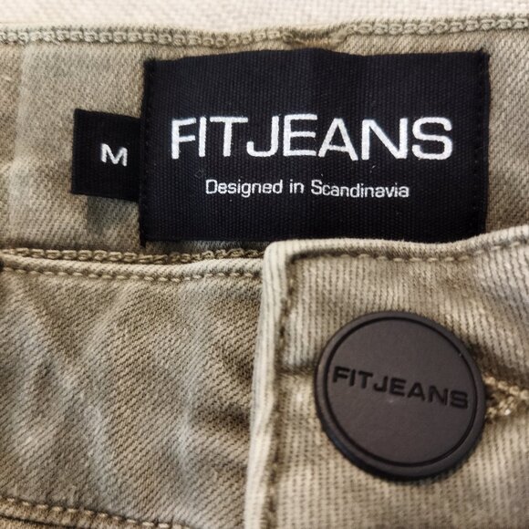 Fitjeans Pastel Flared -Khaki - Size M - Picture 4 of 6